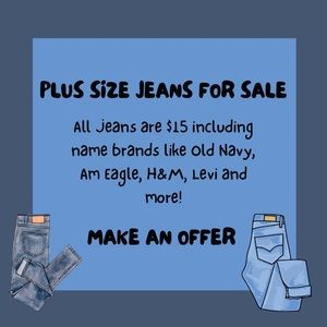 PLUS SIZE JEANS! Make an offer!!